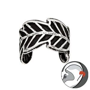 Sterling Silver Leaf Ear Cuff – Hypoallergenic and Boho